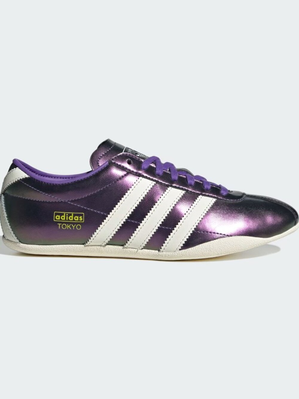 NWT Adidas Women's Tokyo 'Metallic Purple Off White' Shoes IH6610